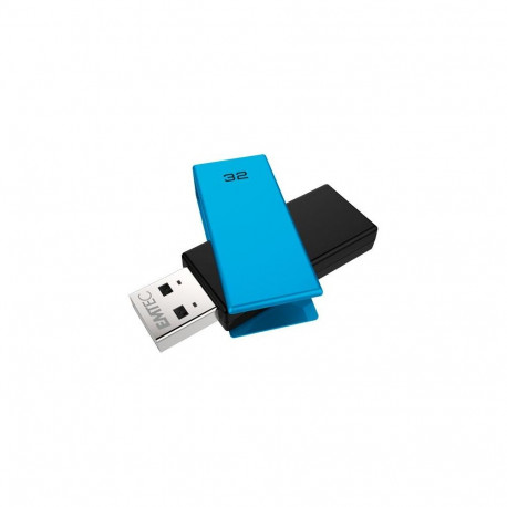 Emtec C350 Brick 2.0 USB flash drive 32 GB USB Type-A Black, Blue