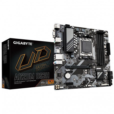 GIGABYTE emaplaat A620M DS3H, toetab AMD Ryzen 8000 protsessoreid, 5+2+2-faasiline digitaalne VRM, k