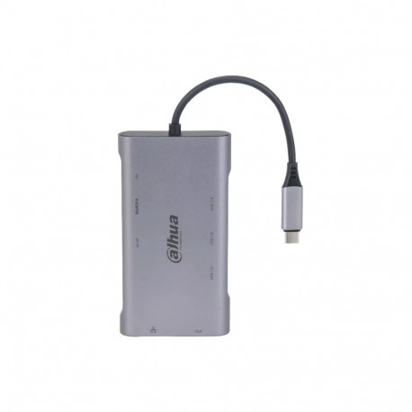 Dahua Technology dokkimisjaam 9 in 1 USB 3.1 Type-C to USB 3.0 + HDMI + RJ45 + VGA + SD/TF +PD