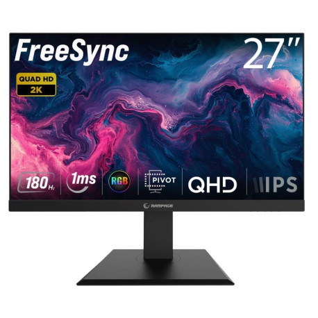 Monitor - RAMPAGE MIRACLE 27-inch 180Hz QHD Gaming Monitor Black