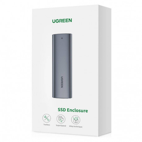 SSD Enclosure - UGREEN CM400 M.2 SATA 5Gbps Grey