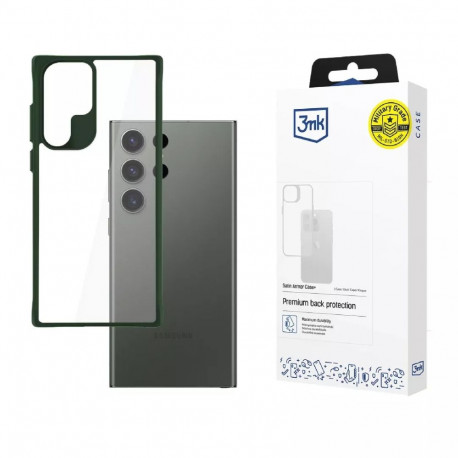 3MK Satin Armor Case+ mobile phone case 17.3 cm (6.8") Cover Green  Transparent