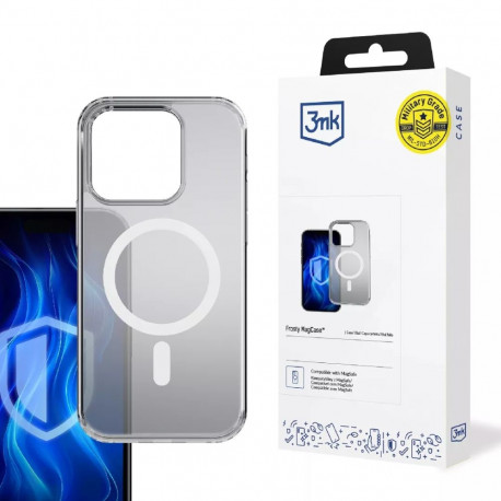 3mk ümbris Apple iPhone 15 Pro Max Frosty MagCase, valge