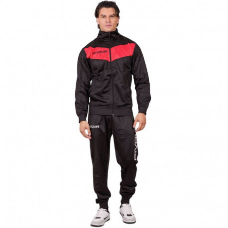 Dres Givova Tuta Visa Black czarno-czerwony TR018 1012B 3XS