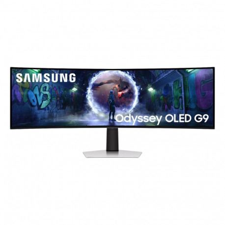 Samsung arvutimonitor G93SD 124.5cm (49") 5120 x 1440 pikslit Dual QHD OLED, hõbedane