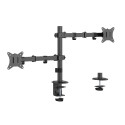 Gembird MA-D2-03 monitor mount / stand 81.3 cm (32") Desk Black