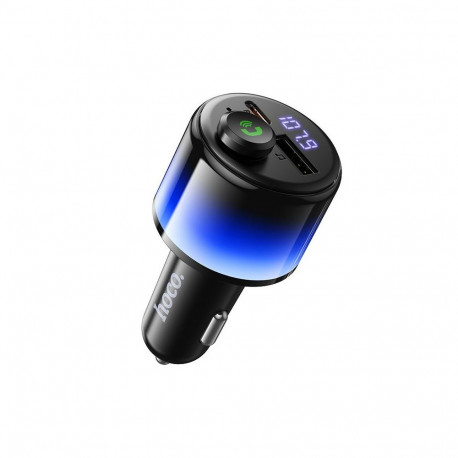 Car ransmiter bluetooth Hoco 2 x USB A + USB C QC3.0 PD 42W E166 black