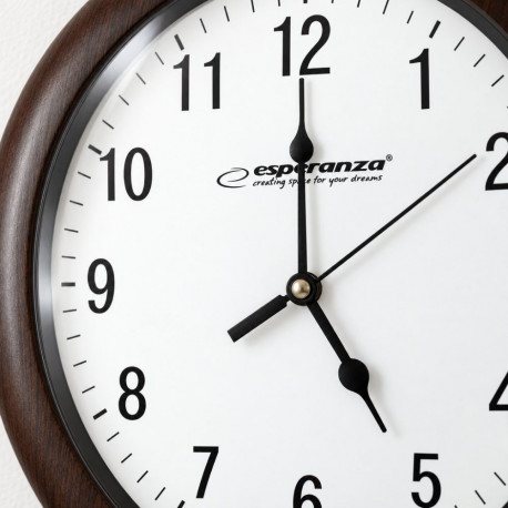 Esperanza EHC015W Mechanical clock Round Black, White