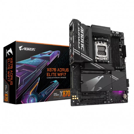 GIGABYTE emaplaat X870 AORUS ELITE WIFI7, AMD Ryzen 9000 protsessorite tugi, 16+2+2-faasiline VRM, k