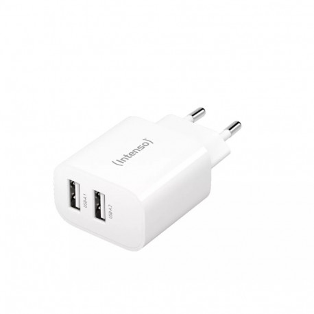 Intenso toiteadapter 2XUSB-A/7802412 universaalne AC siseruumides kasutatav, valge