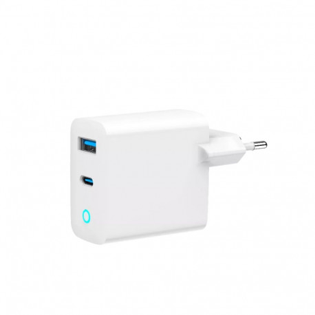 Gembird mobiilseadme laadija TA-UC-PDQC65L-W-01 universaalne AC kiirlaadimine siseruumides, valge