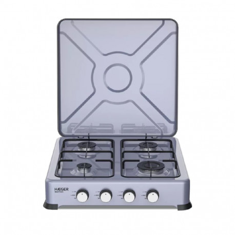 Haeger gaasipliit GC-04E.023A lauapealne 50cm 4 põletiga, hall