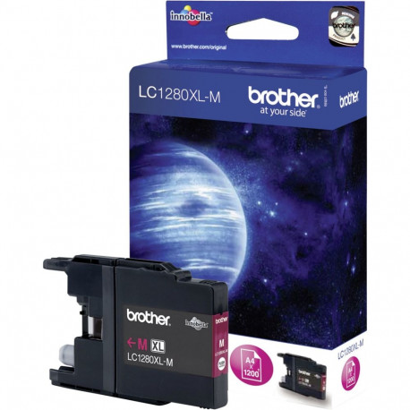 Brother LC1280XLM -mustekasetti, magenta