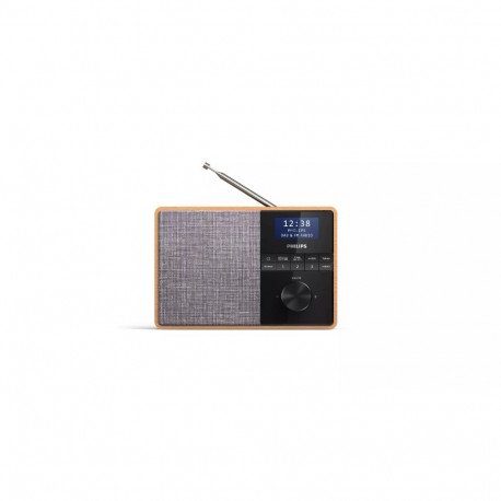 Philips TAR5505/10 radio Portable Digital Black  Grey  Wood