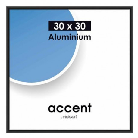 Nielsen pildiraam Accent 30x30 Aluminium, frosted black