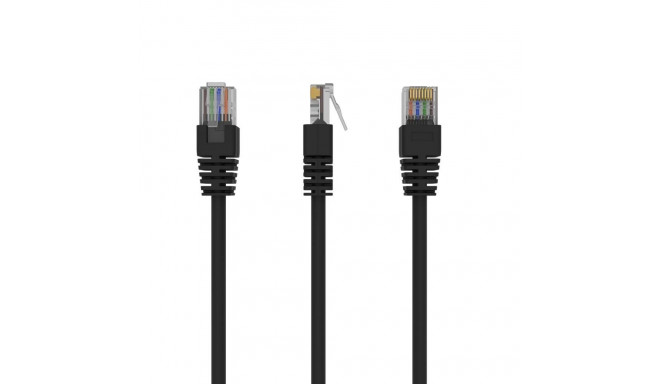 PATCH CABLE CAT5E UTP 3M/BLACK PP12-3M/BK GEMBIRD