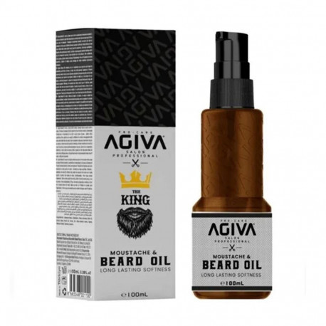 AGIVA THE KING MOUSTACHE & BEARD OIL 100ML