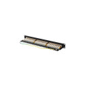 PATCH PANEL 24 PORT 1U 19" CAT.6A FTP WITH CABLE ORGANIZER SHIELDED BLACK LANBERG