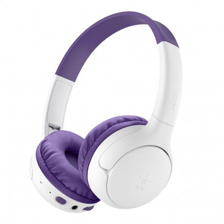 Belkin laste juhtmevabad kõrvapealsed kõrvaklapid Soundform Mini 2 AUD012hqPU, lilla