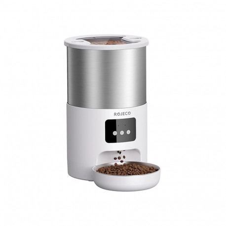 Pet food dispenser Rojeco Smart Pet Feeder 4.5l Stainless Steel