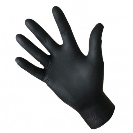 Rubber/nitrile powder XL black 100 pcs BaltLine