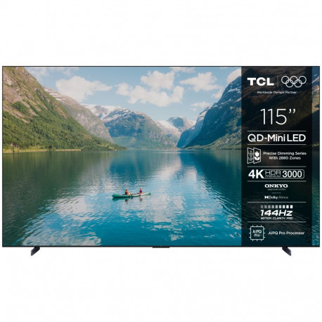 TCL 115C7K TV 2.92 m (115") 4K Ultra HD Smart TV Wi-Fi Black 3000 cd/m²