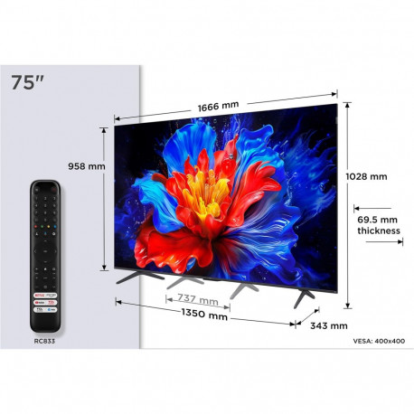 TCL P8K 75P8K 75" 4K QLED HDR Smart TV