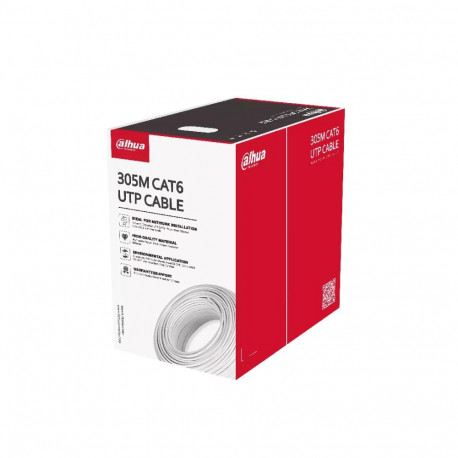Dahua Technology võrgukaabel PFM920I-6UN-C-V2 305m Cat6 U/UTP (UTP), valge