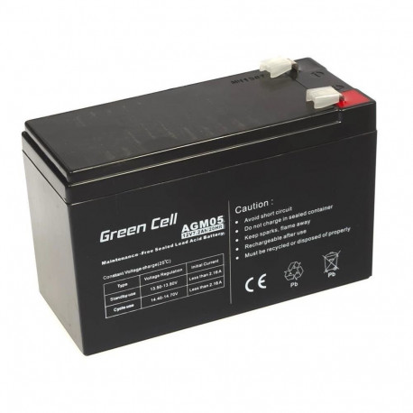 Green Cell UPS-aku AGM05 suletud pliiaku (VRLA) 12V 7.2Ah