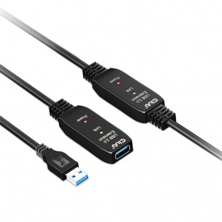 CLUB3D aktiivne USB 3.2 Gen1 korduskaabel 10m/32.8ft M/F 28AWG
