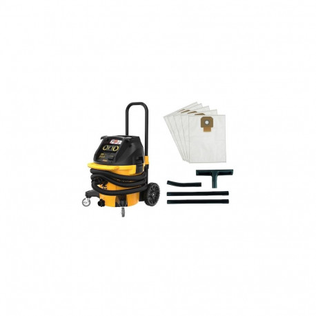DeWALT silindertolmuimeja DWV905MKIT-QS 38L kuiv- ja märgpuhastuseks 1400W tolmukotiga