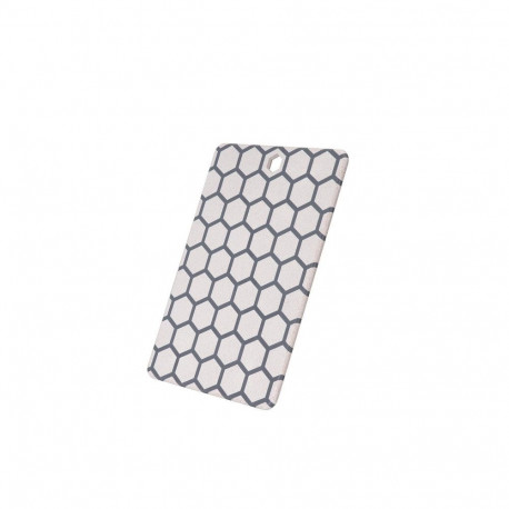 Resto Kitchenware 95401 kitchen cutting board Rectangular Plastic Grey  White