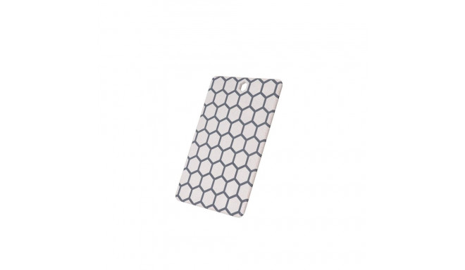 Resto Kitchenware 95401 kitchen cutting board Rectangular Plastic Grey  White