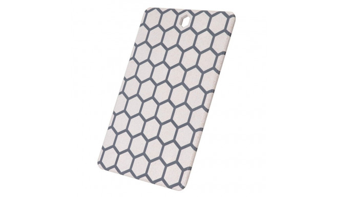 Resto Kitchenware 95403 kitchen cutting board Rectangular Plastic Grey  White