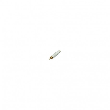 "Amphenol RCA Connector Male in White"