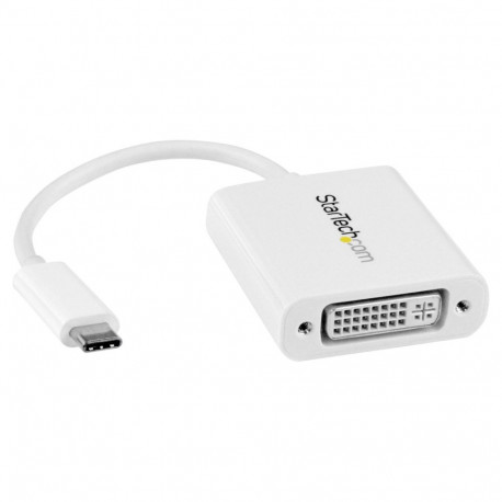 StarTech USB-C–DVI-adapter MacBooki, Chromebooki, Dell XPS-i või muude USB-C-seadmete jaoks, valge
