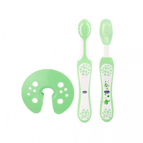 Chicco 00006961000000 toothbrush Toothbrush set Green  White Baby