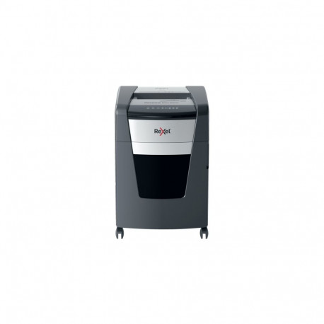 Rexel Momentum Extra XP512+ Paper Shredder Jam Free Micro Cut 2x15mm P-5 45L 55dB, Black/Grey