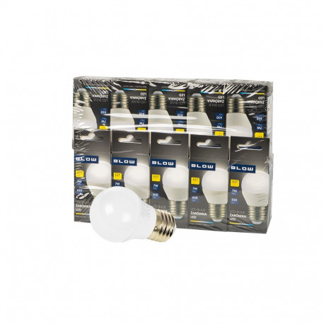 87-436# Żarówka led e27 g45 eco 7w neutralna 10szt