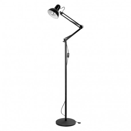 LUWES II põrandalamp E27 max. 18W 182 cm must
