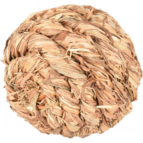 Flamingo rodent hay ball with bell 8cm