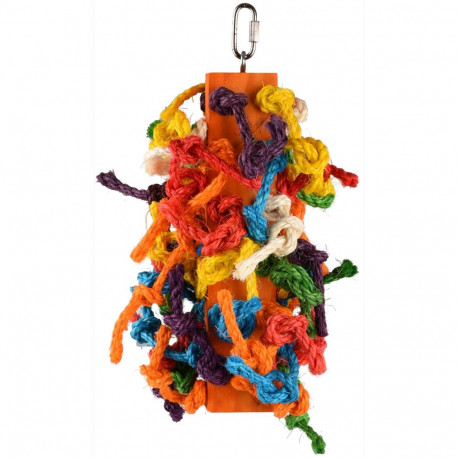 Flamingo bird toy rainbow 34cm