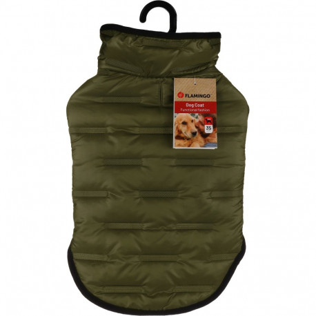 Flamingo Boso green dog jacket 35 cm