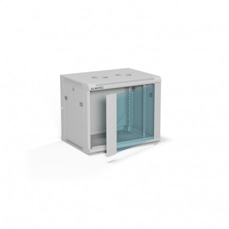 ALANTEC 19" 9U 600x450 wall-mounted cabinet, grey