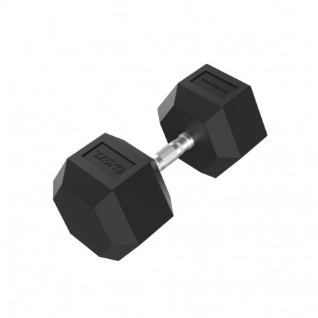 Hantel TUNTURI Platinum Hex Rubber Dumbbell, 37,5kg