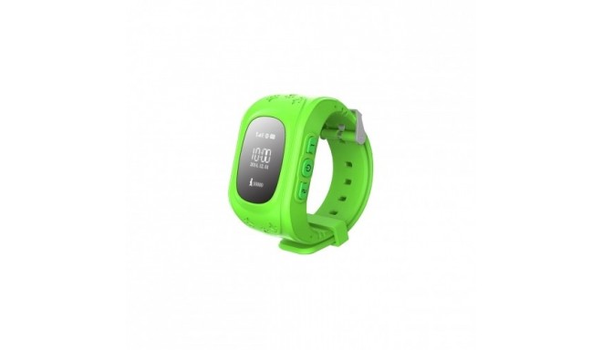 Watch for children with locator GPS - green