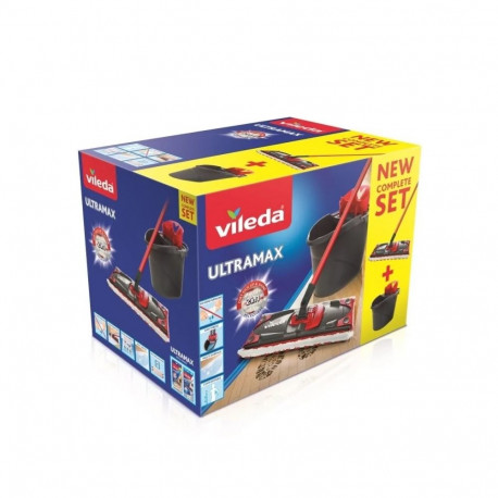 Floor Mop - Vileda Ultramax Box Set, Black/Red