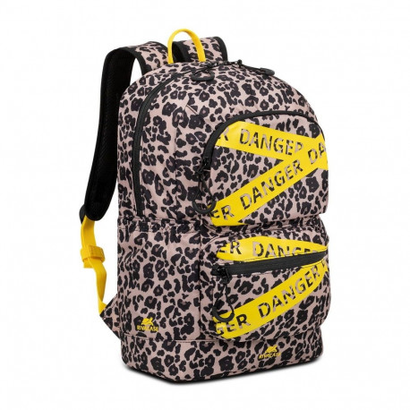 Rivacase seljakott Erebus 33.8cm (13.3"), beež, must, kollane