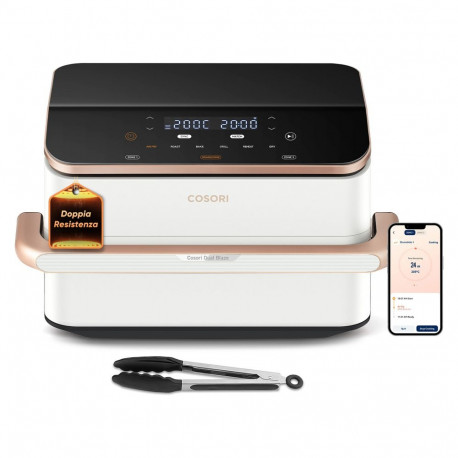 Cosori kuumaõhufritüür Dual Blaze Twinfry CAF-TF101S-WEUR 2.800W korv 10l / 2x5l, valge