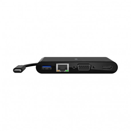 Belkin adapter USB-C Gigabit Etherneti/HDMI/VGA/USB-A jaoks, must